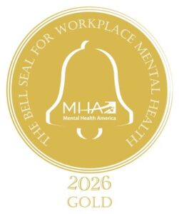 美国心理健康协会（Mental Health America）的工作场所心理健康 Bell Seal 是美国对致力于创建心理健康工作场所的雇主的领先认可。
